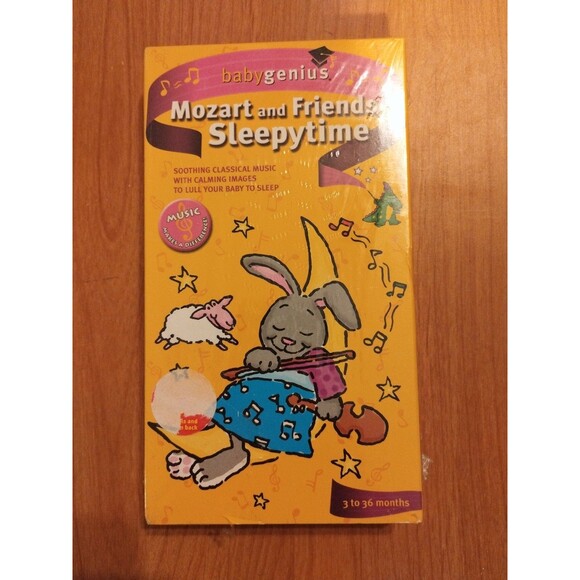Baby Genius Mozart And Friends Sleepytime VHS Tape 2001 - New & Sealed - Picture 1 of 4
